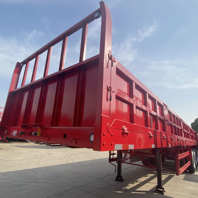13000*2550*2280mm 3 Axles Cargo Semi Trailer 60tons  Q345 or HG700