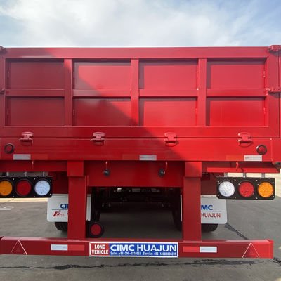 13000*2550*2280mm 3 Axles Cargo Semi Trailer 60tons  Q345 or HG700
