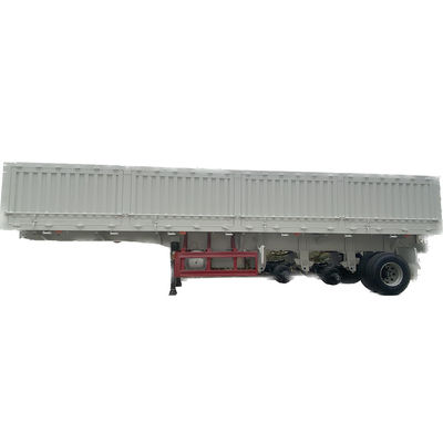 Truck Trailer 60Tons Side Dumper Semi Trailer with 28t Heavy Duty Landing Gear