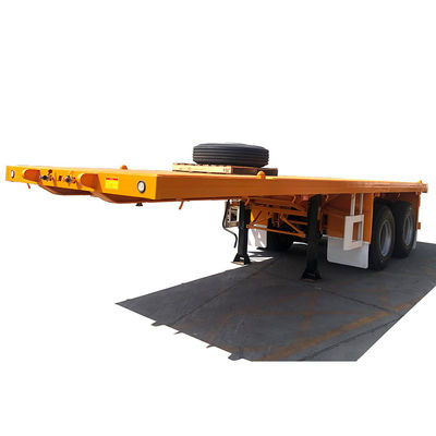 Container Shipping CIMC 20ft Container Flatbed Semi Trailer with 12uints Twist Locks