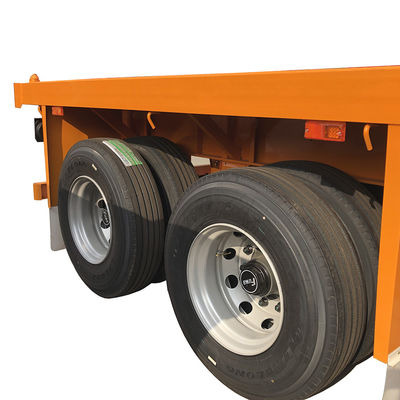 Container Shipping CIMC 20ft Container Flatbed Semi Trailer with 12uints Twist Locks