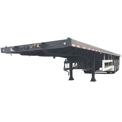 12400*2500*1580mm, 12400*2500*1580mm CIMC 3 Axles Container Flatbed Semi Trailer  60tons