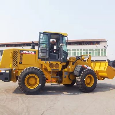 92 KW Front Loader LW400FN 4 Ton Wheel Loader Tractor Designed 23.5-25