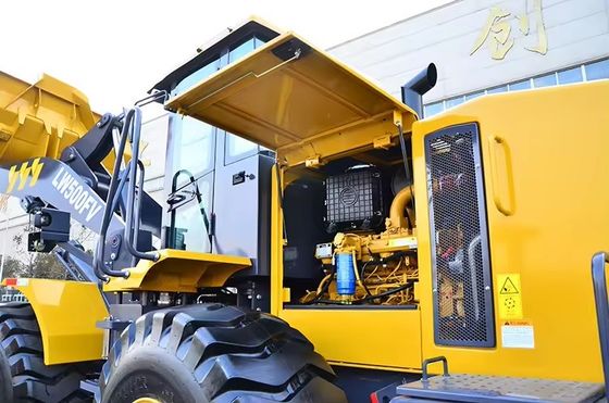 8000*3016*3515 Dimension LW500F Wheel Loader 5 Tons Mine Loader Weichai/Cummins Engine