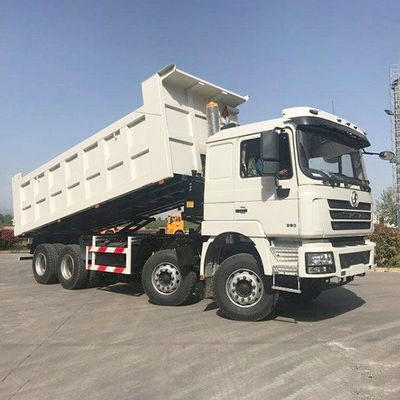 Shacman 8X4 Dump Trucks for Heavy Machine LHD Cargo Tank Dimension 6800*2350*1600mm