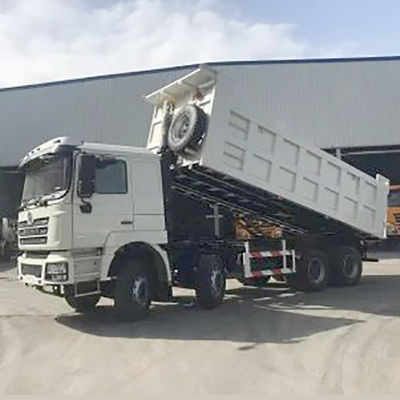 Shacman 8X4 Dump Trucks for Heavy Machine LHD Cargo Tank Dimension 6800*2350*1600mm