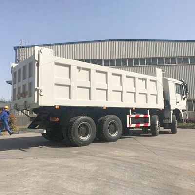 Shacman 8X4 Dump Trucks for Heavy Machine LHD Cargo Tank Dimension 6800*2350*1600mm