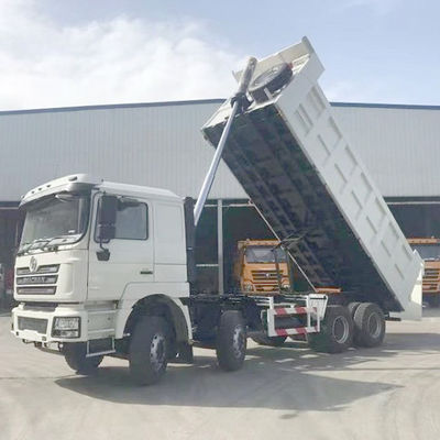 Shacman 8X4 Dump Trucks for Heavy Machine LHD Cargo Tank Dimension 6800*2350*1600mm