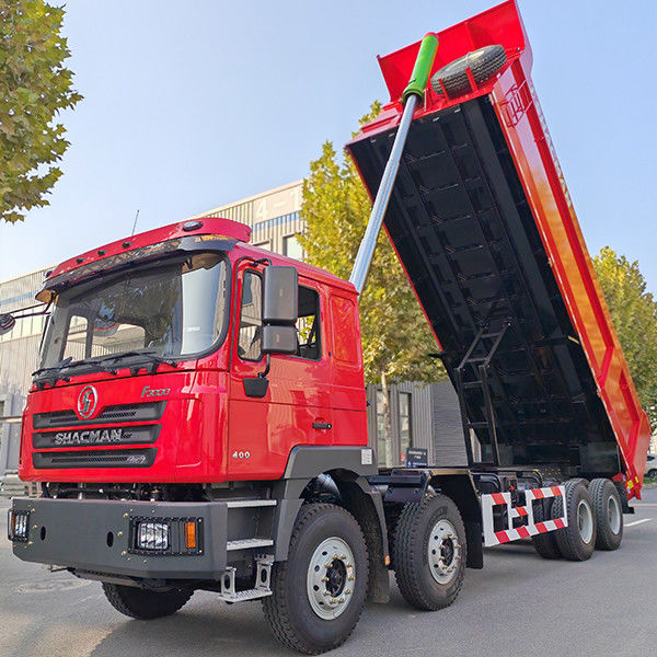 12 Forward Shift Number Shacman 8X4 F3000 Dump Trucks for Heavy Machine Flat Cab